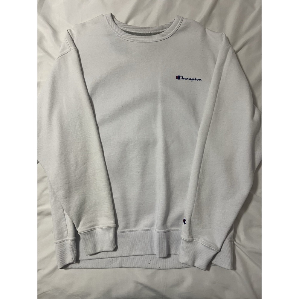 Champion XL White Pullover Sweatshirt